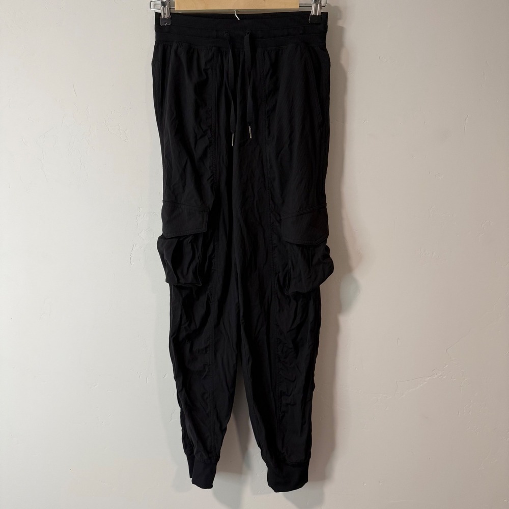Lululemon Dance Studio Cargo Jogger Relaxed Fit Mid Rise XXXS Black W5GICS